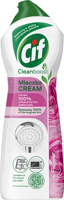 Cif Cream Mleczko do czyszczenia z mikrokryształkami Pink Flowers