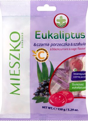 Mieszko hard candies Eucalyptus black currant and sage