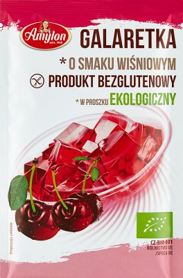 Amylon Galaretka o smaku wiśniowym bezglutenowa BIO