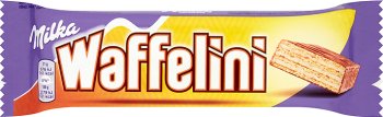 Milka Waffelini wafer drenched in milk chocolate