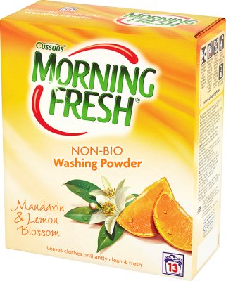 Mañana polvo de lavado nuevo para tejidos blancos y de color Mandarin y flor de limón