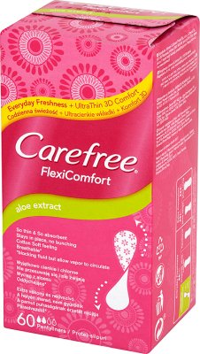 Carefree Flexi Comfort Wkładki higieniczne Aloe Extract