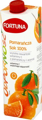 Fortuna Widerstand 100% Orangensaft mit Acerola