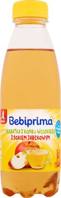 Bebiprima de té de hinojo con jugo de manzana