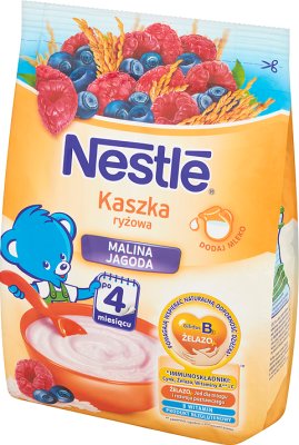 Nestle Kaszka ryżowa malina-jagoda