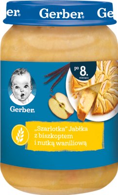 Gerber «яблочный пирог» с яблоками и намеком ванили бисквит