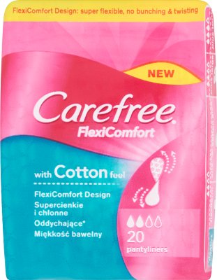 Carefree Flexi Comfort Cotton Feel Toilet Pads