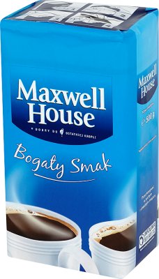 Maxwell House rico café molido sabor, envasado al vacío