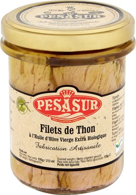 Pesasur Dziki tuńczyk w ekologicznej oliwie z oliwek extra virgin EKOLOGICZNY