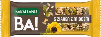 Bakalland Ba! 5 grains cereal bar with honey