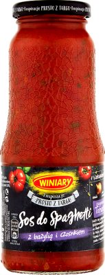 Winiary sauce for spaghetti with basil and garlic