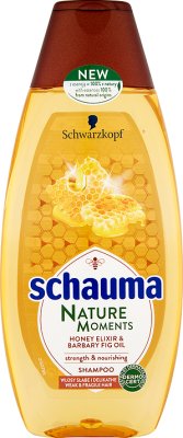 Schauma Nature Moments Shampoo enriched with honey extract and fig extraction oil