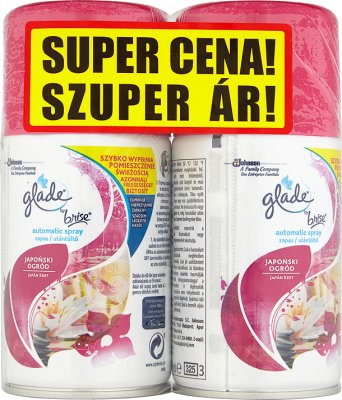 Glade by Brise Zapas do automatycznego odświeżacza powietrza 2x269 ml.Japoński ogród