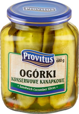 Provitus Ogórki konserwowe kanapkowe