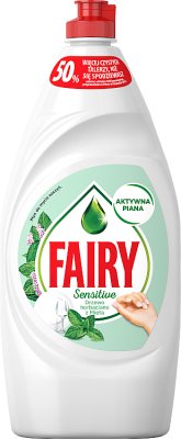 Fairy Sensitive Płyn do mycia naczyń drzewo herbaciane z mietą