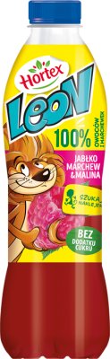 Hortex Leon Batido de frutas de zanahoria manzana frambuesa