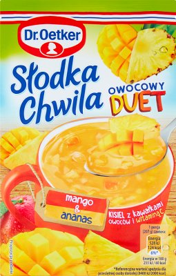 Dr.Oetker Słodka Chwila Kisiel Owocowy Duet mango & ananas