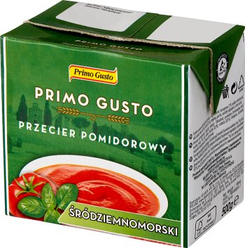 puré de tomate Melissa Primo Gusto mediterránea con albahaca y cebolla