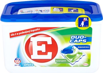 E-Caps Duo blanco Cápsulas para el lavado