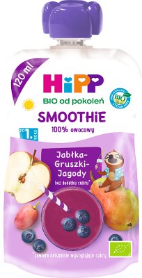 HiPP Smoothie Drink Jabłka-Gruszki-Jagody BIO