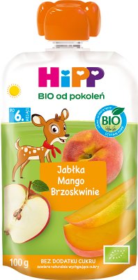 HiPP BIO od pokoleń, Jabłka-Mango-Brzoskwinie 