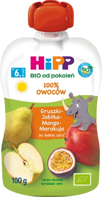 HiPP Gruszki-Jabłka-Mango-Marakuja BIO