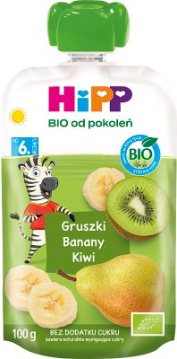 HiPP BIO od pokoleń, Gruszki-Banany-Kiwi 