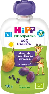 HiPP Gruszki-Śliwki-Czarne porzeczk BIO