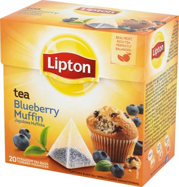 Lipton schwarzer Tee aromatisiert Blaubeeremuffin