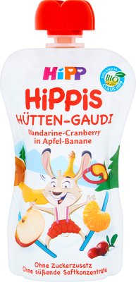 HiPP BIO HiPPiS Jabłka Banany  Mandarynka Żurawina