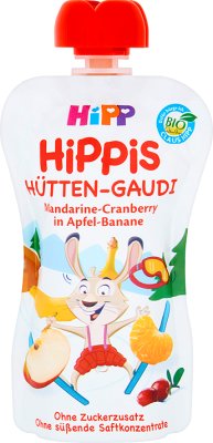 Hipp Fruchtmousse BIO Apfel-Banane-Cranberry-Mandarin