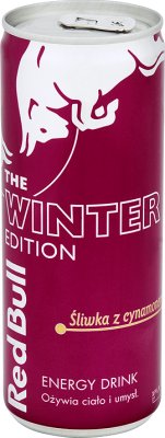 Red Bull  Energy Drink napój energetyczny Winter Edition śliwka z cynamonem