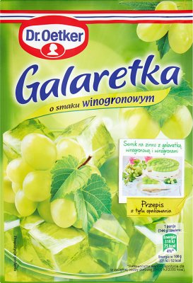 sabor a uva jalea Dr. Oetker