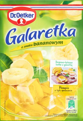 Dr.Oetker Galaretka  o smaku bananowym