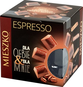 Mieszko para usted para mí y chocolates con nadzieniem.Espresso