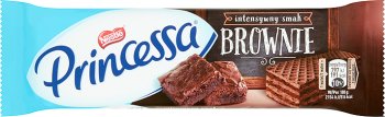 Princessa cacao crema de la oblea con capas de brownie con sabor