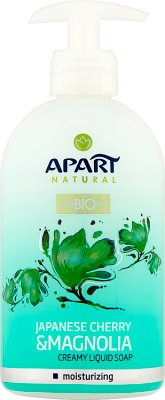 Apart Natural Prebiotic Cream of liquid soap extracts of Japanese cherry and magnolia