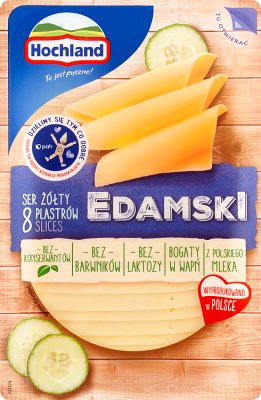 Hochland Edam Geschnittener gelber Käse Laktosefrei