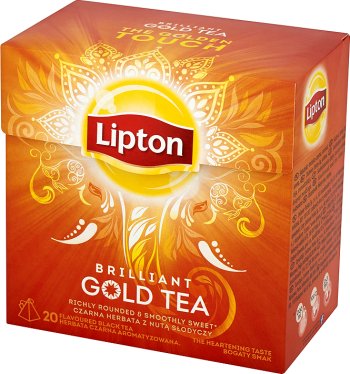 Бриллиант Золото Lipton Tea ароматизированный черный чай