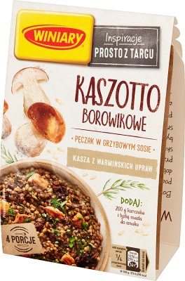 Winiary Kaszotto boletus in a mushroom sauce