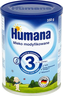 Humana более глютен молоко 3