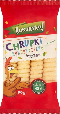Kukuryku sante! rizado de maíz crujiente