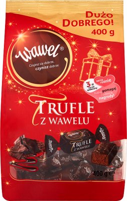 Wawel Truffles from Wawel. Rum-flavored candies in chocolate