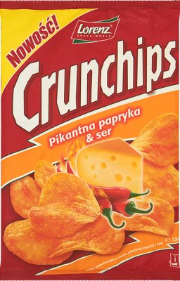 Lorenz Crunchips Potato Chips Spicy Pepper & Cheese