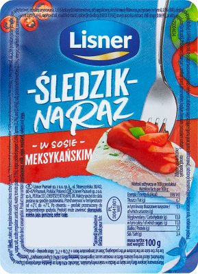 Lisner Śledzik auf einmal in mexikanischer Soße