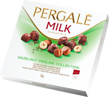 Pergale praliné de avellana rellenas con avellanas