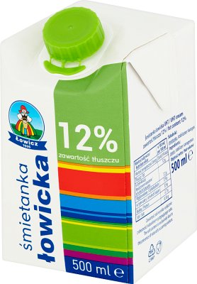 Lowicz cream 12% fat, UHT