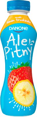 Danone ale Pitny. Strawberry-banana yogurt drink