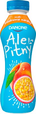 Danone ale Pitny. Peach and passion fruit yogurt drink