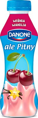 Danone ale Pitny. Cherry-vanilla yoghurt drink